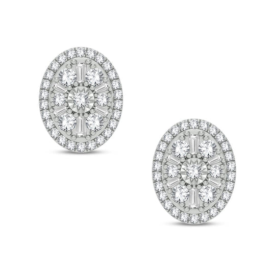 14K 0.50ct Diamond Earring - Solomon Jewelers