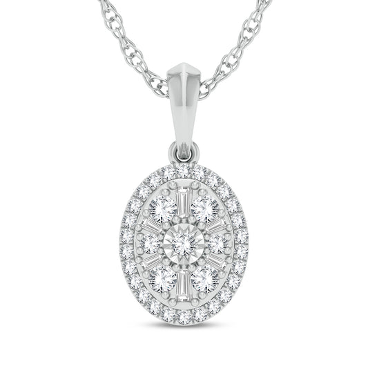 14K 0.25ct Diamond Pendant - Solomon Jewelers