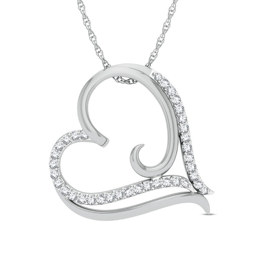 10K 0.20ct Diamond Pendant - Solomon Jewelers
