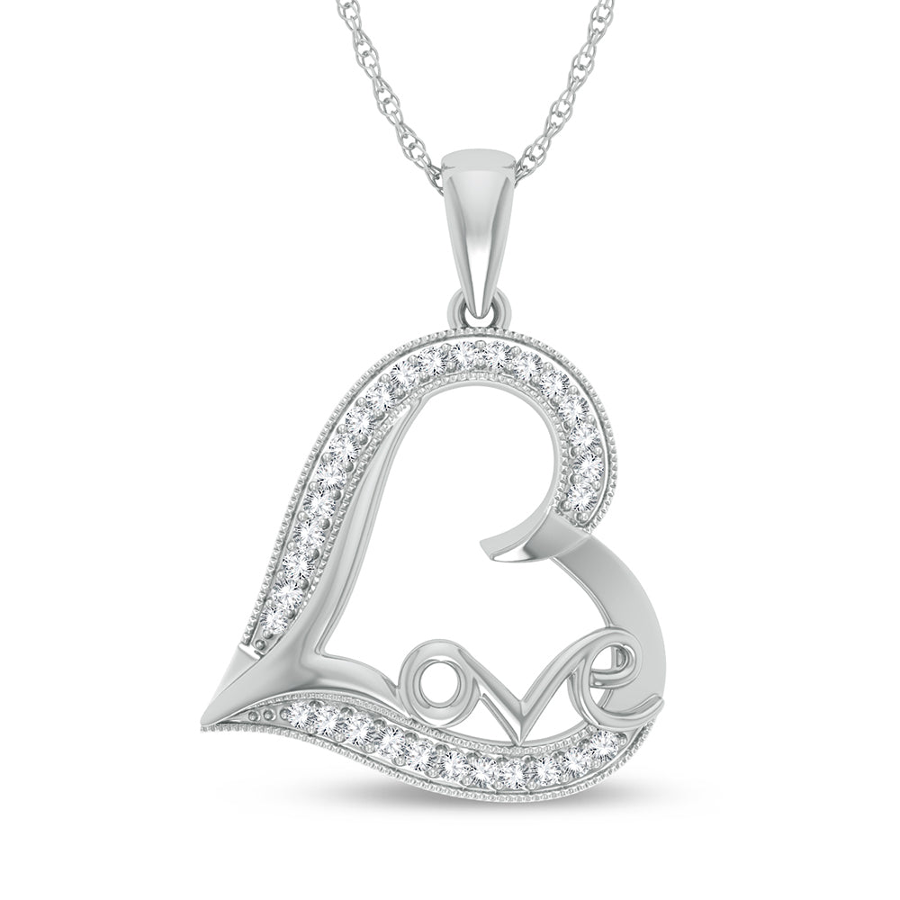 10K 0.20ct Diamond Pendant - Solomon Jewelers
