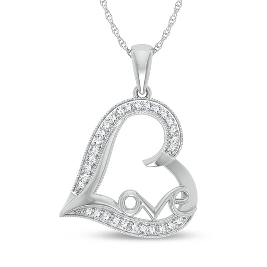 10K 0.20ct Diamond Pendant - Solomon Jewelers
