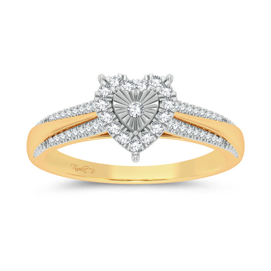 10K 0.15ct Diamond Ring - Solomon Jewelers