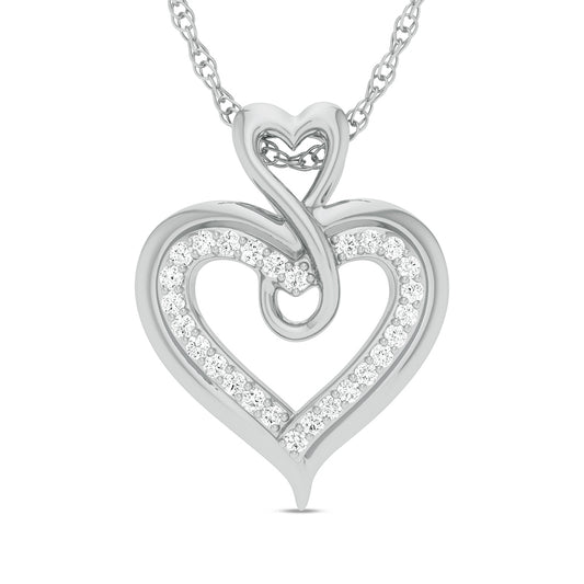 10K 0.13ct Diamond Pendant - Solomon Jewelers