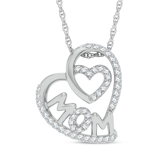 10K 0.20ct Diamond Pendant - Solomon Jewelers