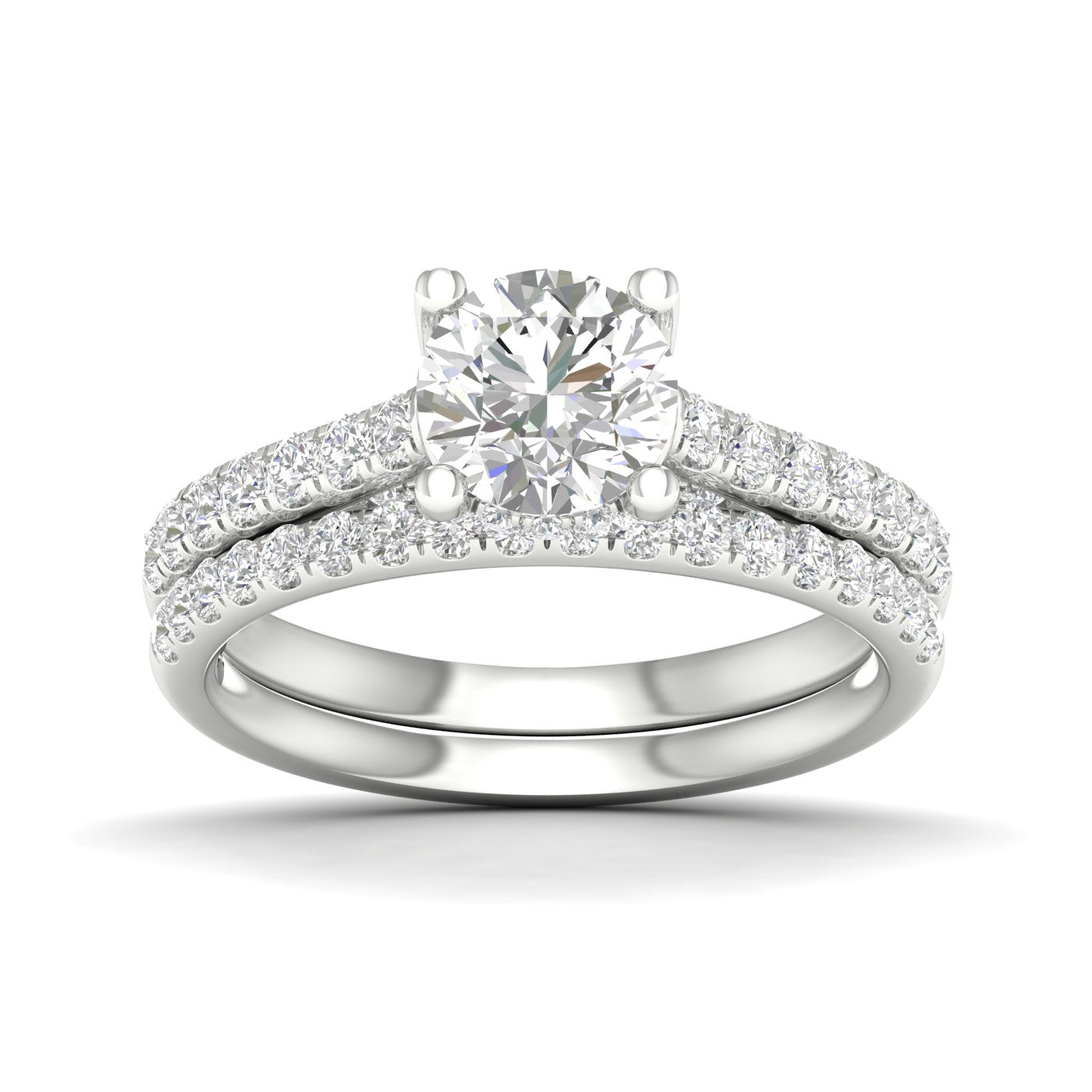 14K 2.00CT Lab DIAMOND Bridal Ring