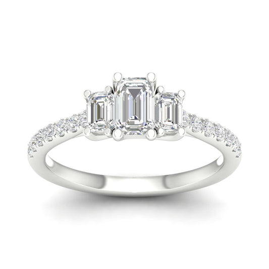 14K  1.00CT  Certified Lab Grown Diamond Ring ( IGI Certified ) - Solomon Jewelers