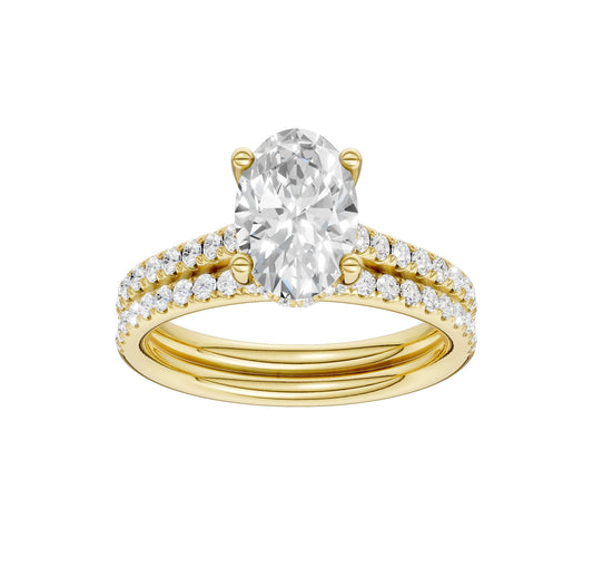 14K 2.50CT Lab Grown Diamond Bridal - Solomon Jewelers