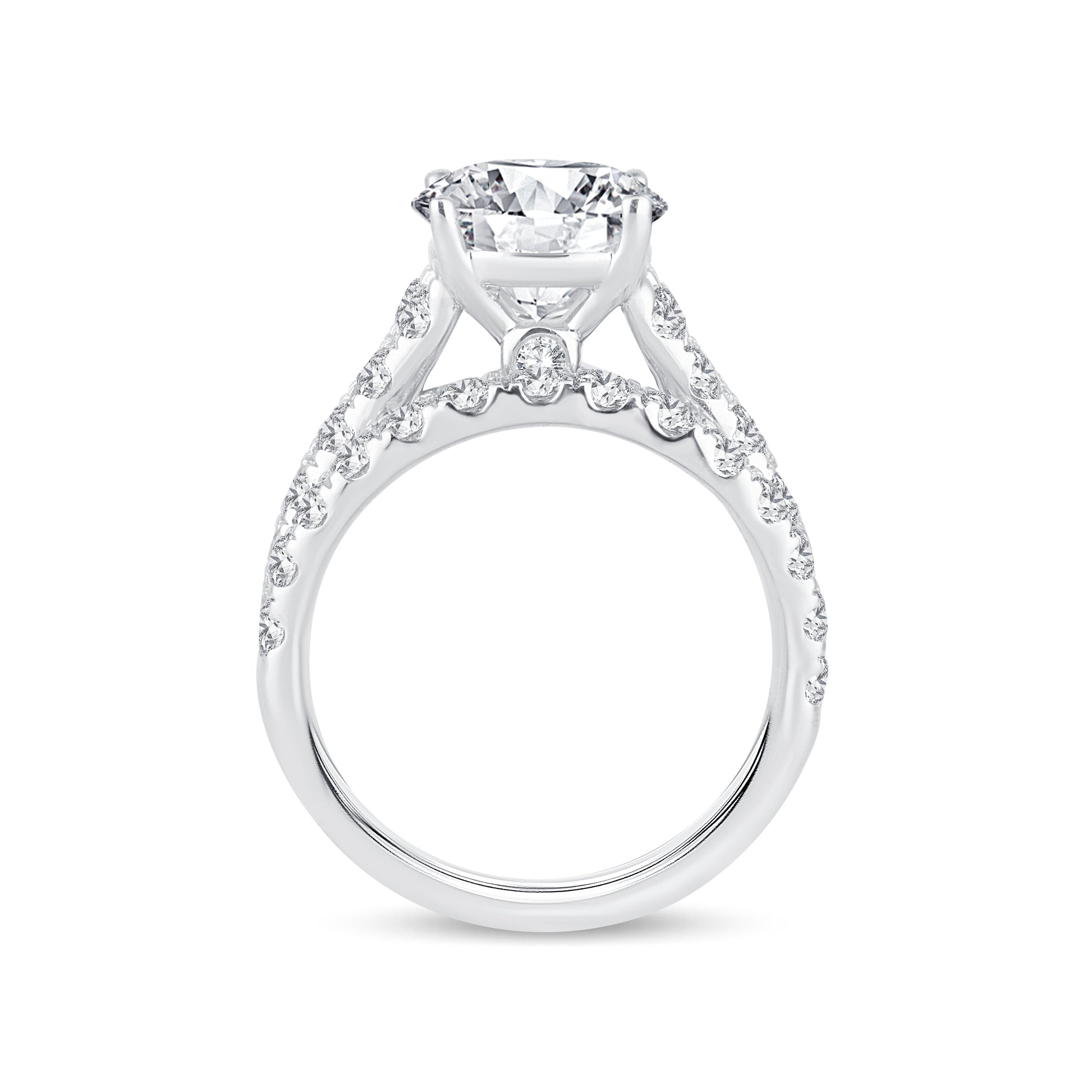 14K 5.00CT Lab Grown Bridal Set - Solomon Jewelers