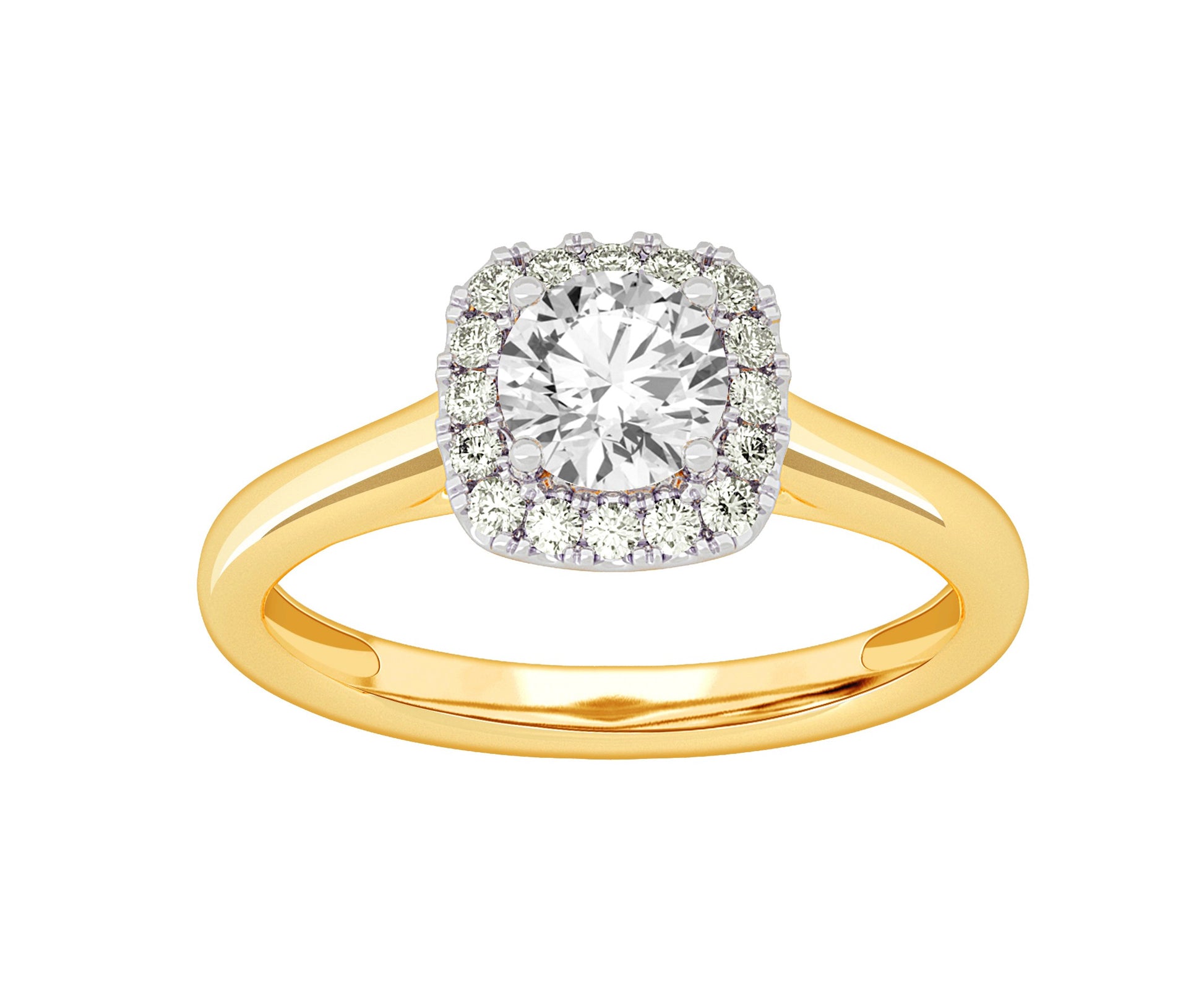 14K 1.00CT Lab Grown Diamond Ring - Solomon Jewelers