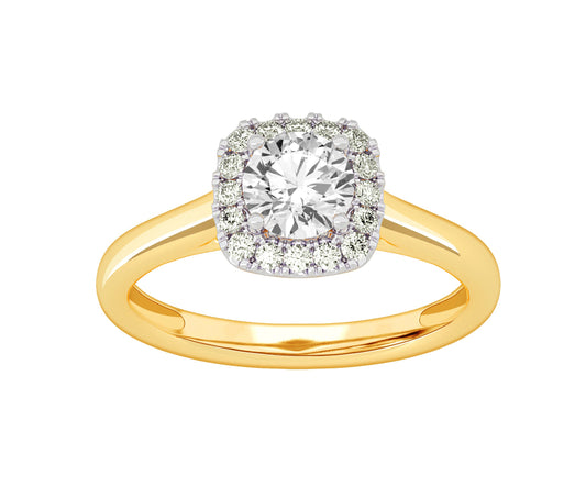 14K 1.00CT Lab Grown Diamond Ring - Solomon Jewelers