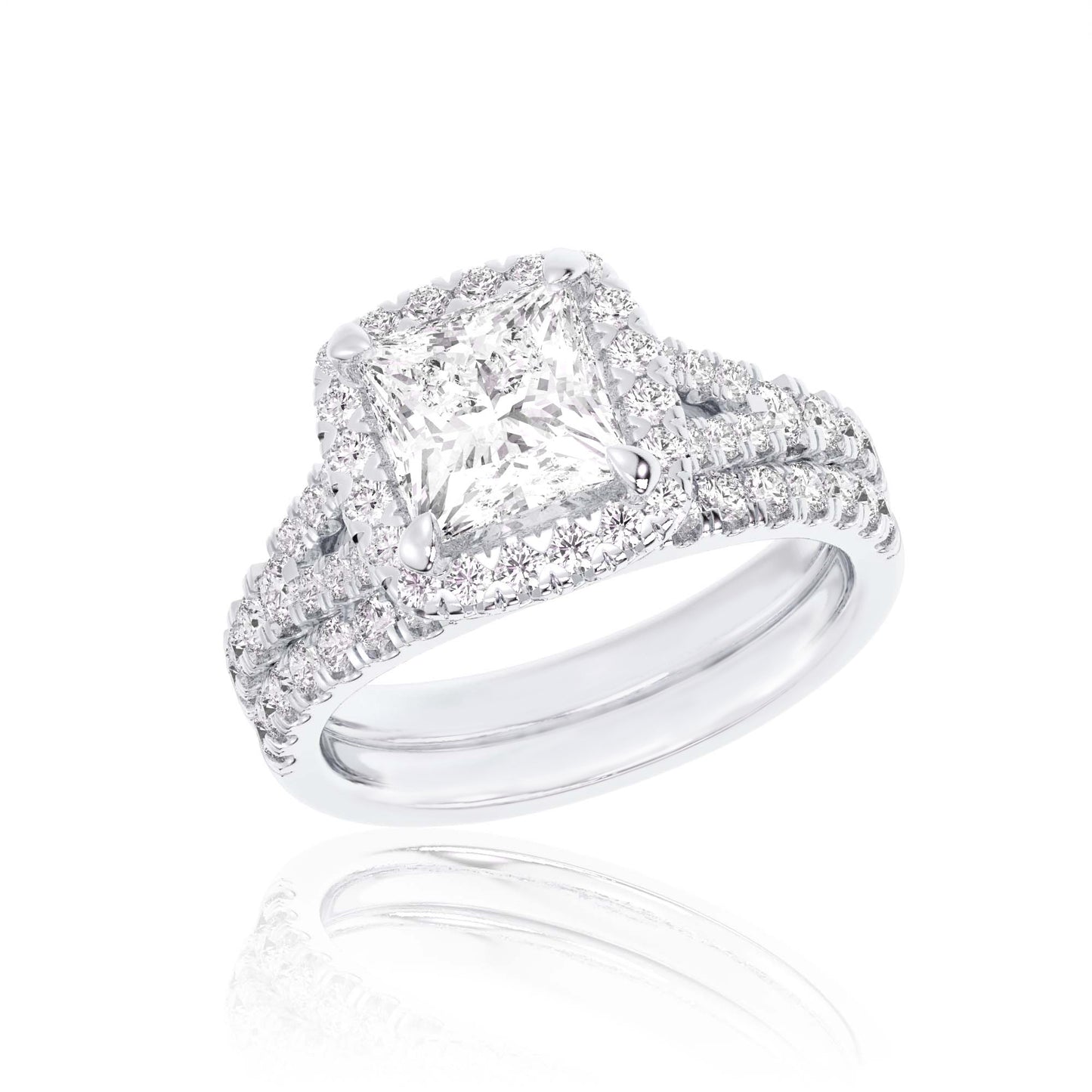 14K 1.65CT Certified Lab Grown DIAMOND Bridal Ring