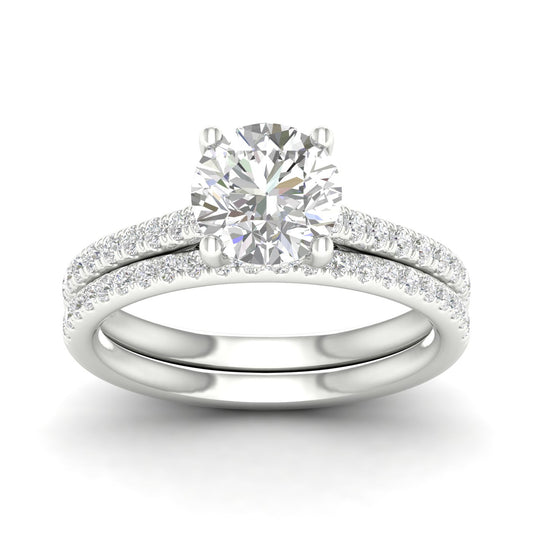 14K 2.50CT  Lab Diamond Bridal Ring - Solomon Jewelers