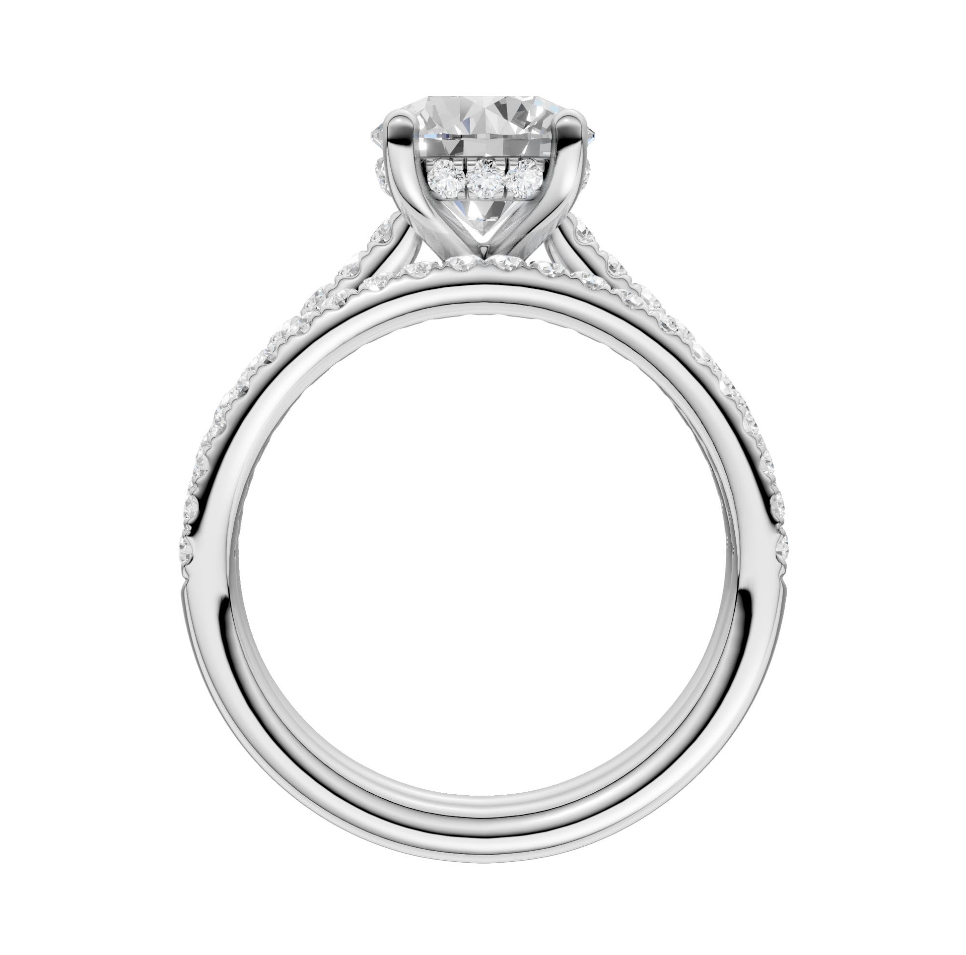 14K 2.50CT  Lab Diamond Bridal Ring - Solomon Jewelers