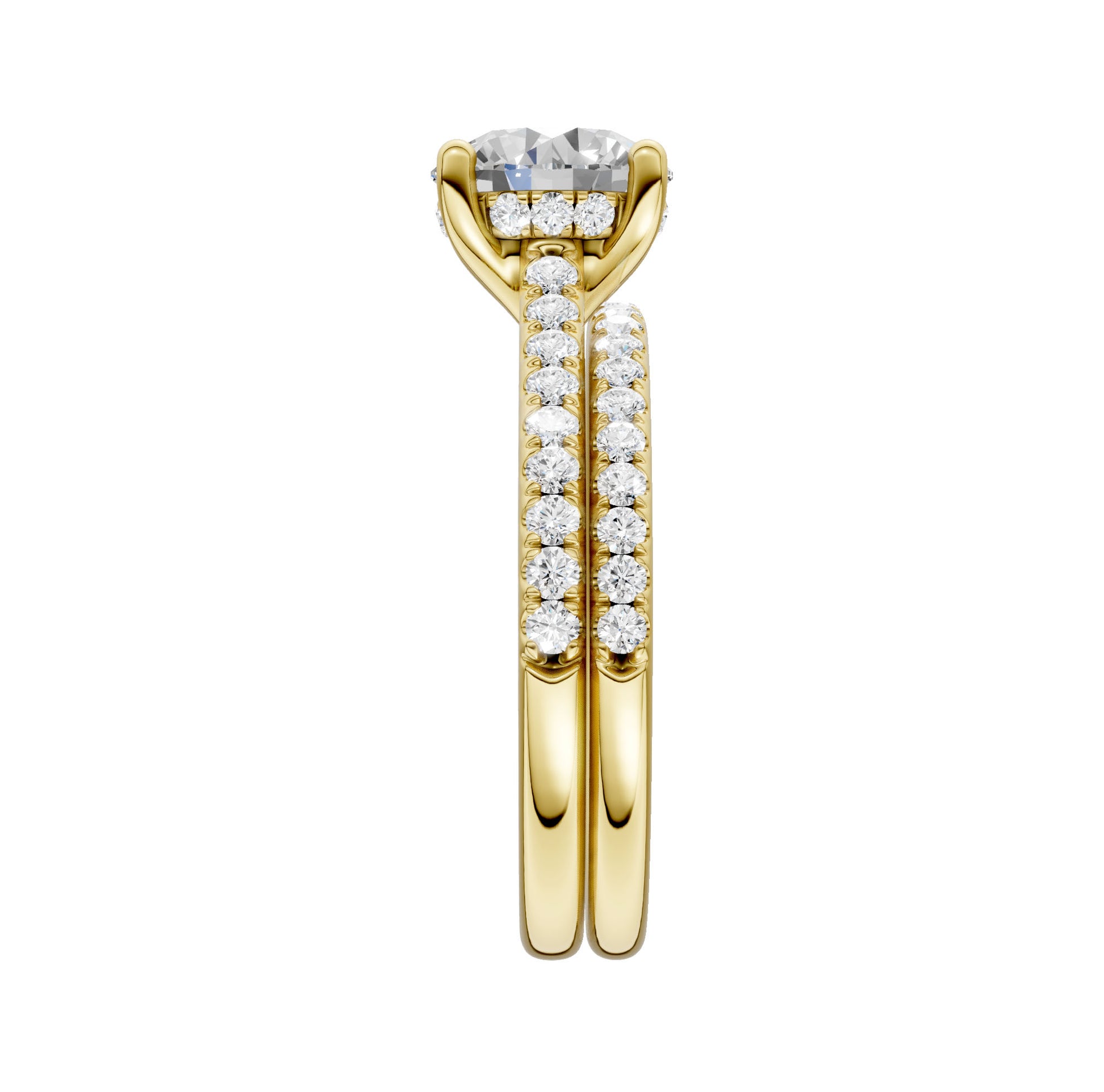 14K 2.50CT  Lab Diamond Bridal Ring - Solomon Jewelers