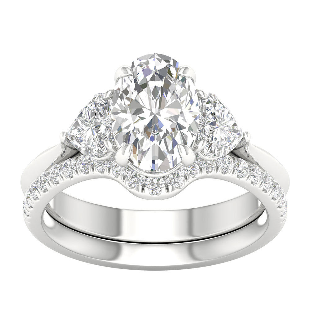 14K 3.25CT Certified Lab Grown DIAMOND Bridal Ring