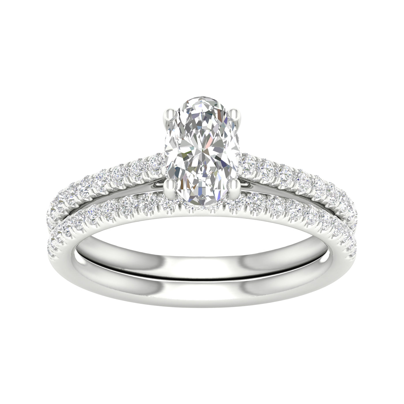14K 1.50CT Lab Grown Diamond Bridal - Solomon Jewelers