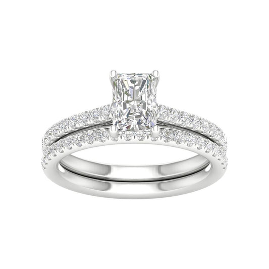 14K 1.50CT Certified Lab Grown Diamond Bridal Set - Solomon Jewelers