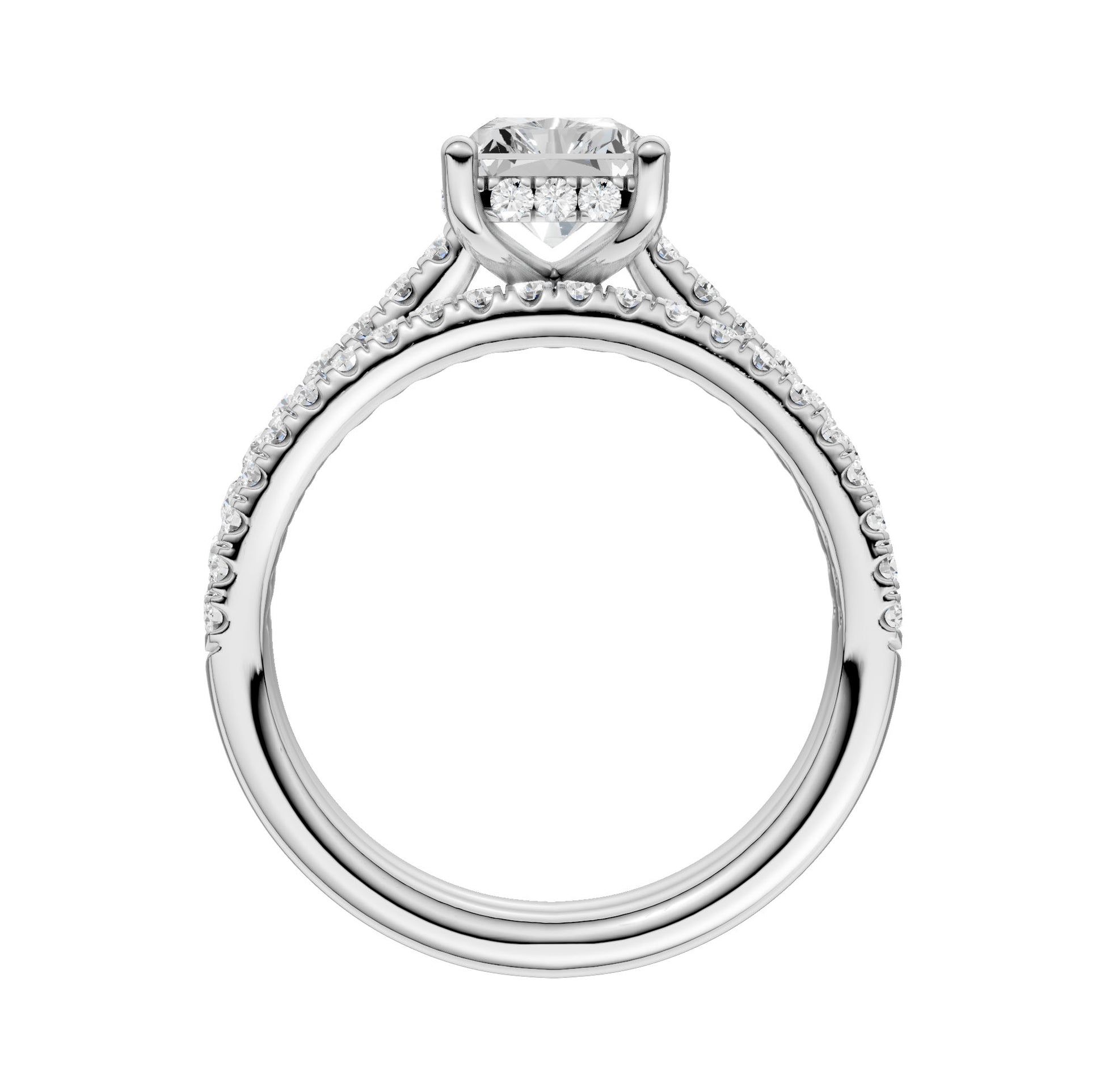 14K 2.50ct Lab Grown Diamond Bridal Set - Solomon Jewelers