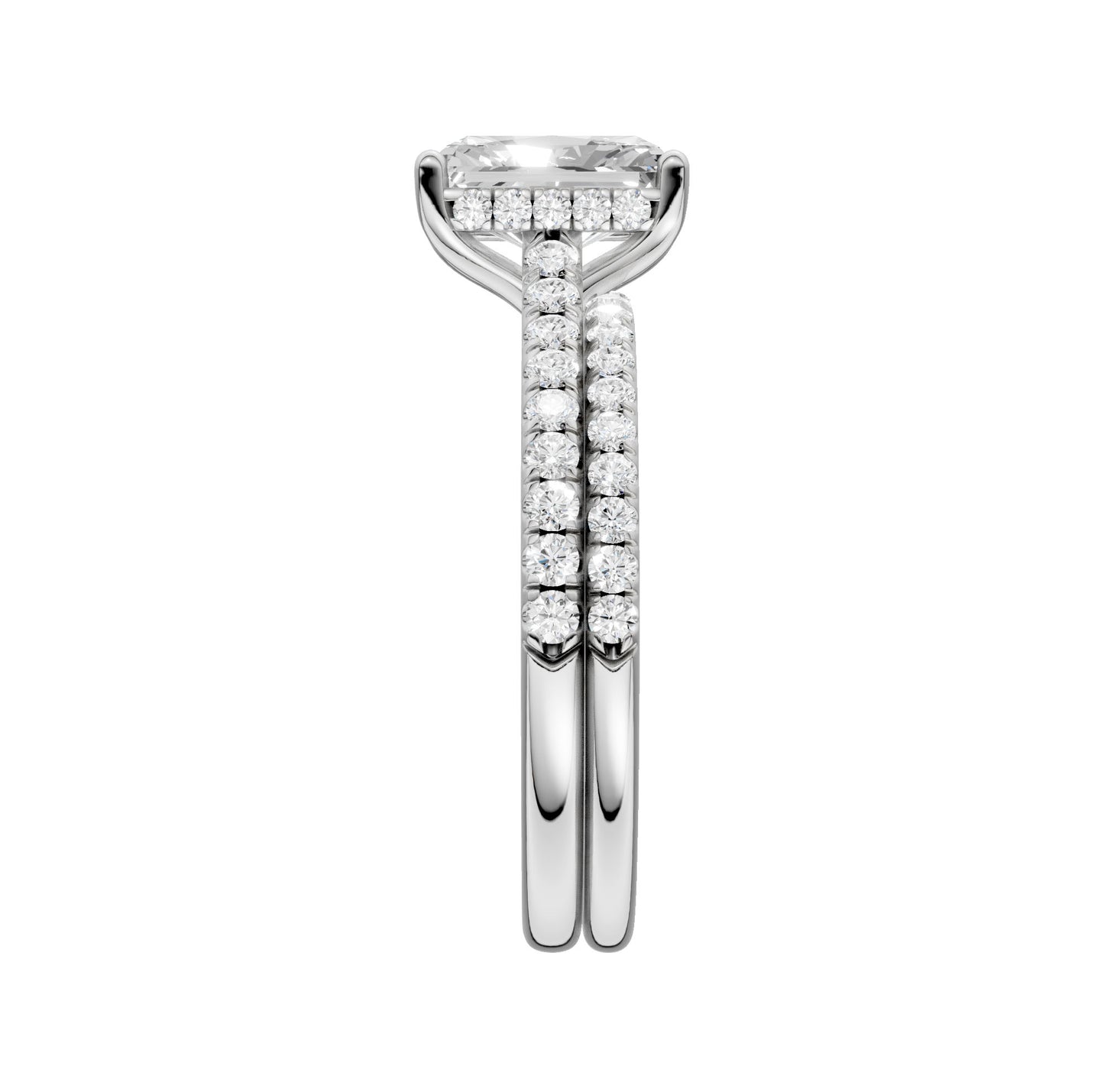 14K 2.50ct Lab Grown Diamond Bridal Set - Solomon Jewelers