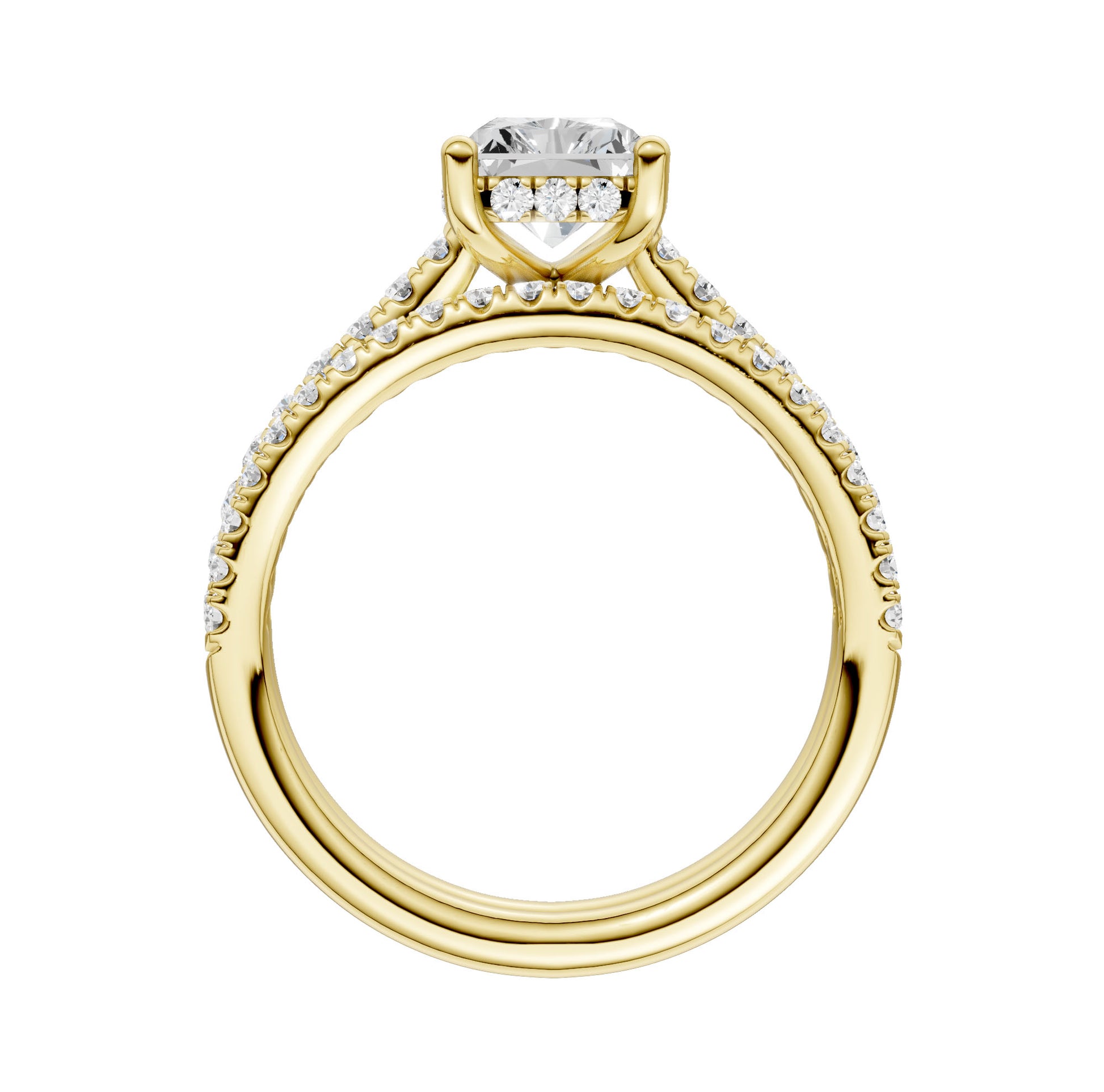 14K 2.50ct Lab Grown Diamond Bridal Set - Solomon Jewelers