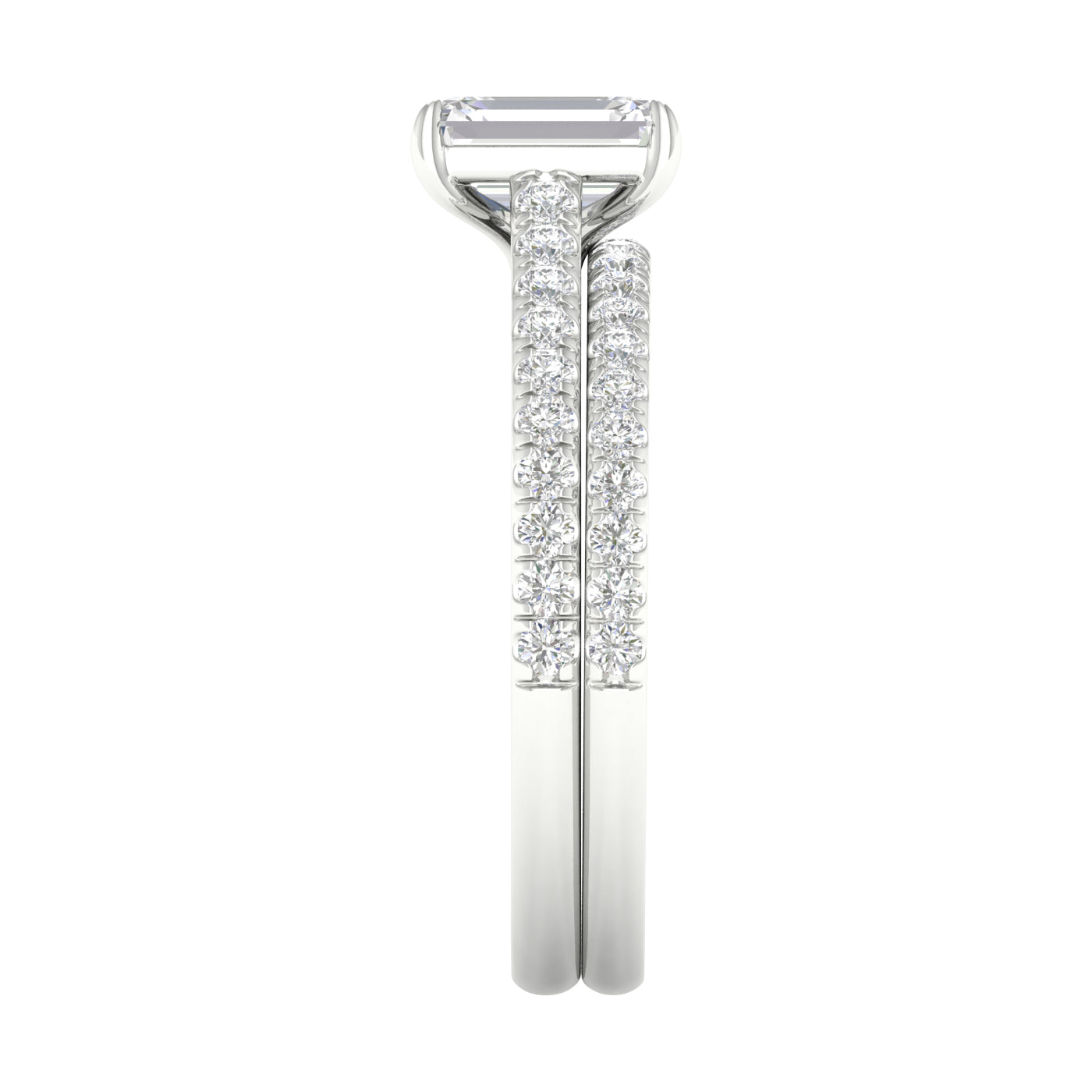 14K 1.50CT Certified Lab Grown Diamond Bridal Set - Solomon Jewelers