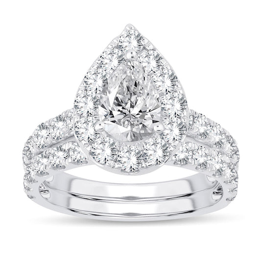 14K 1.50CT Certified Lab Grown Diamond Bridal Ring - Solomon Jewelers