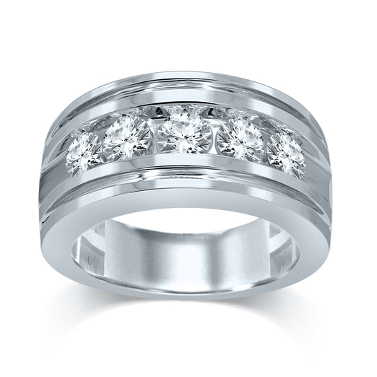 14K 2.00CT Certified Lab Grown Mens Ring - Solomon Jewelers