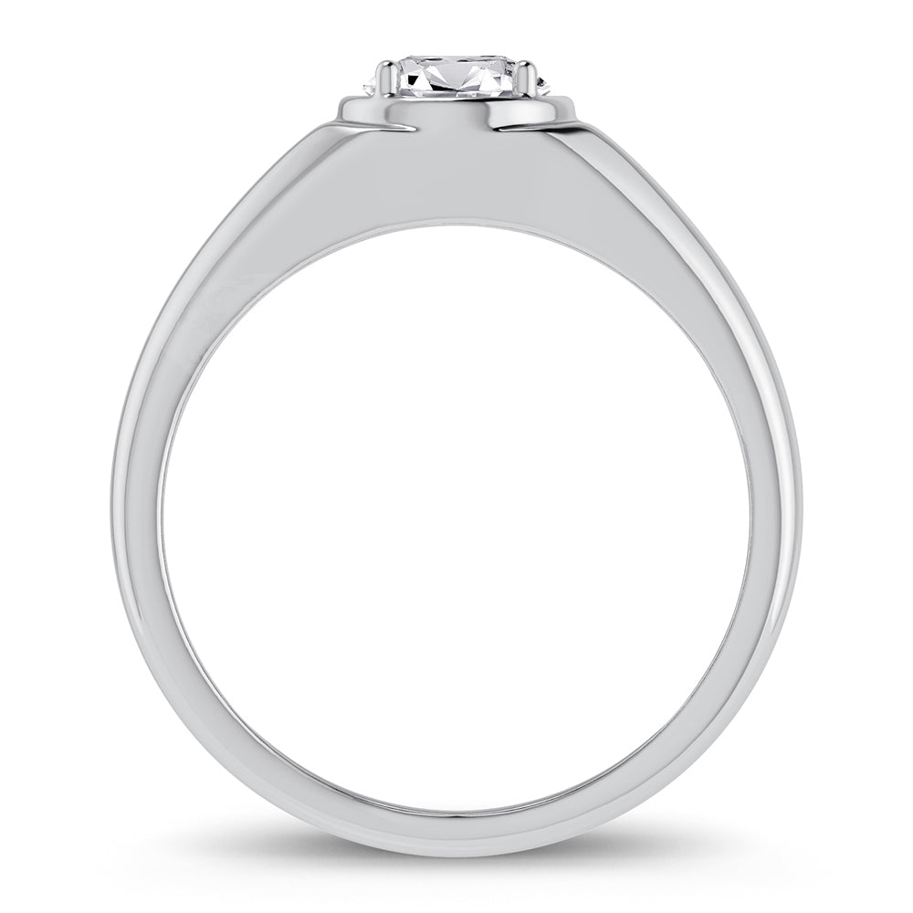 14K 1.00CT Lab Grown Diamond Mens Ring - Solomon Jewelers