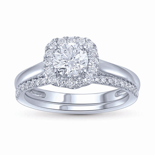 14K 1.16CT Lab Grown DIAMOND Bridal Set