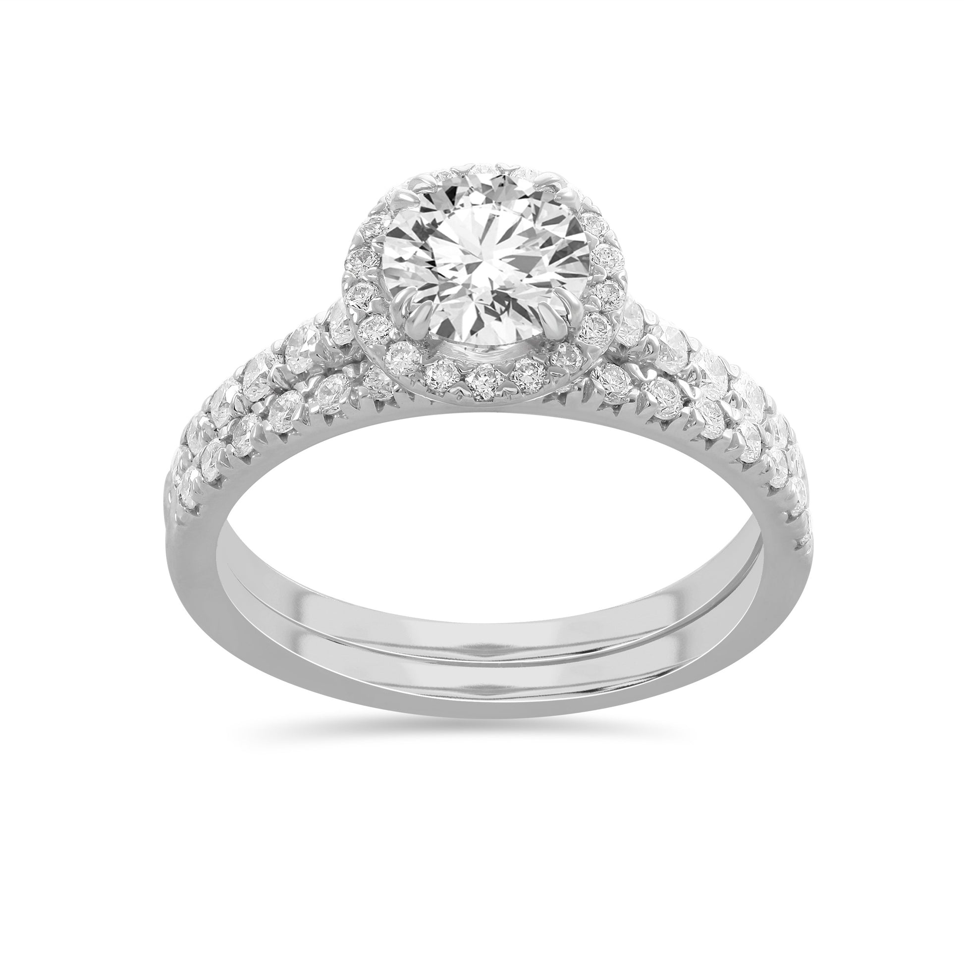 14K 1.75CT Lab Grown Diamond Bridal Set - Solomon Jewelers