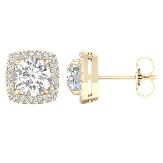 14K 2.25CT CERTIFIED LAB GROWN DIAMOND EARRINGS ( IGI CERTIFIED ) - Solomon Jewelers