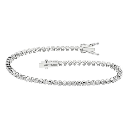 14K 1.00ct Lab Grown Bracelet ( IGI Certified ) - Solomon Jewelers