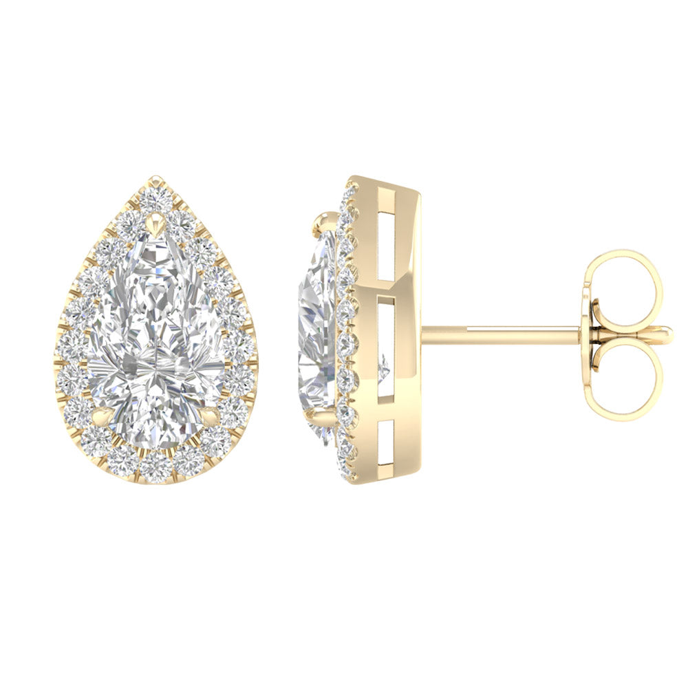 14K 2.25CT LAB GROWN EARRINGS - Solomon Jewelers