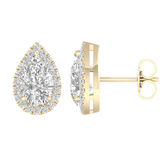 14K 2.25CT LAB GROWN EARRINGS - Solomon Jewelers