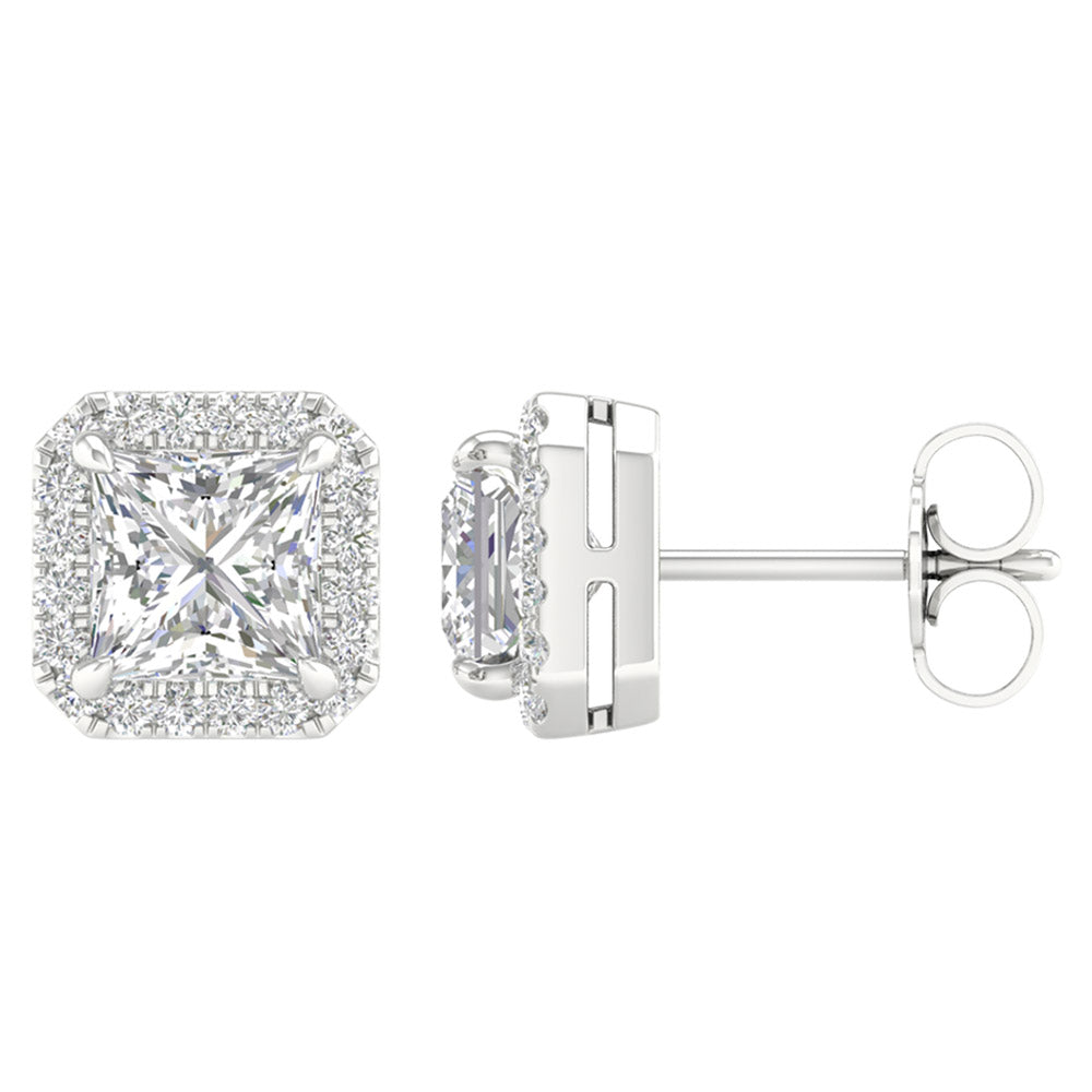 14K 2.25ct Certified Lab Grown DIAMOND Earrings ( IGI Certified )