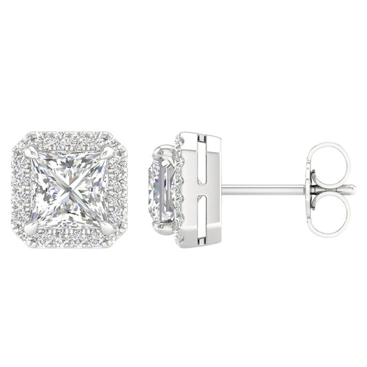 14K 2.25ct Certified Lab Grown DIAMOND Earrings ( IGI Certified )