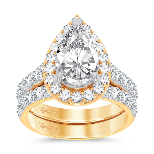 14K 5.00CT Certified Lab Grown Diamond Bridal Ring - Solomon Jewelers