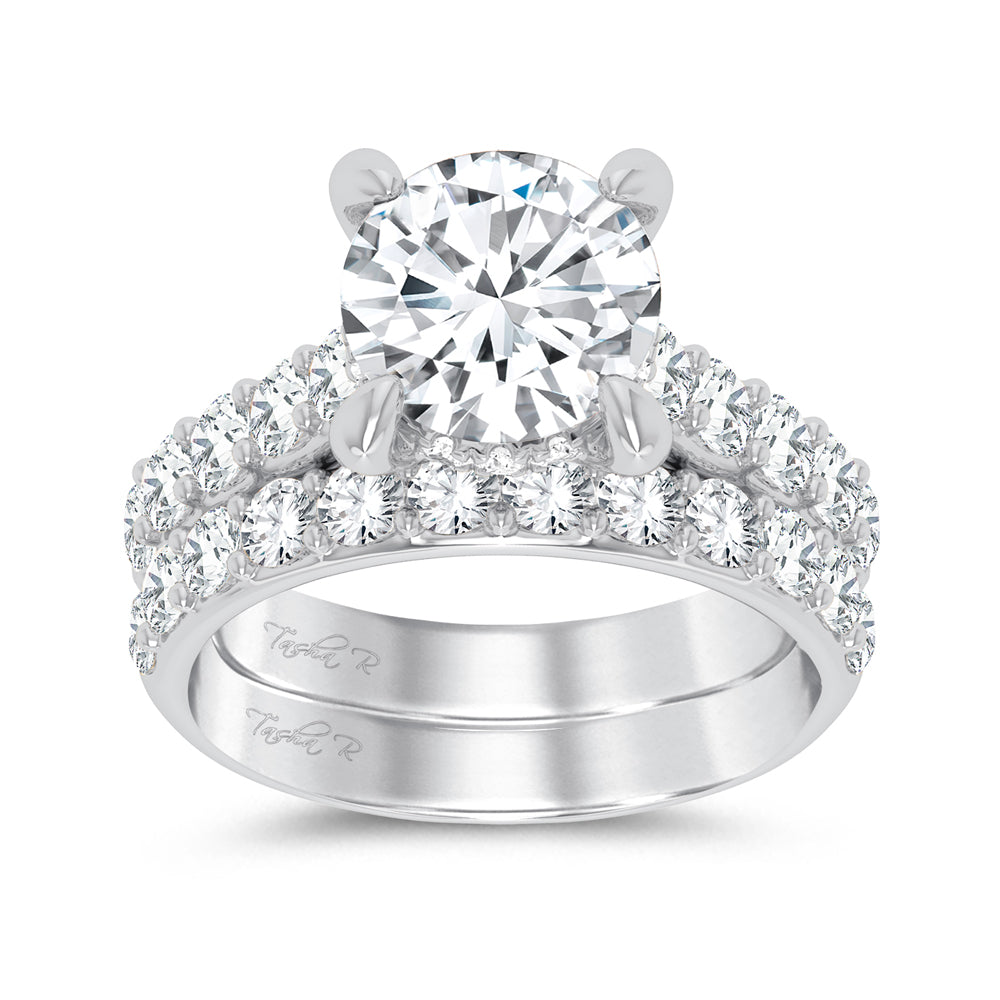 14K 5.00CT Certified Lab Grown Diamond Bridal Ring - Solomon Jewelers