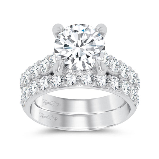 14K 5.00CT Certified Lab Grown Diamond Bridal Ring - Solomon Jewelers