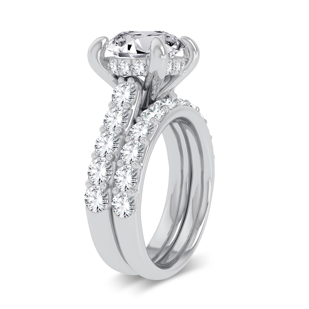 14K 5.00CT Certified Lab Grown Diamond Bridal Ring - Solomon Jewelers