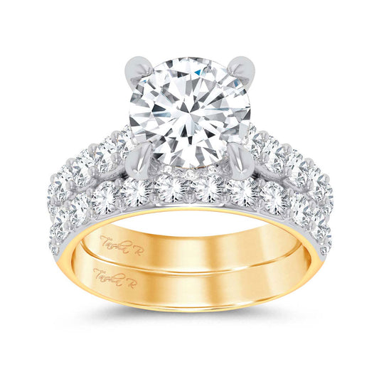 14K 5.00CT Certified Lab Grown Diamond Bridal Ring - Solomon Jewelers