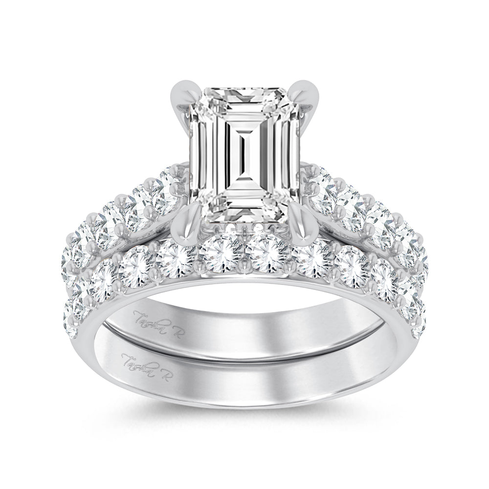 14K 5.00CT Certified Lab Grown Diamond Bridal Ring - Solomon Jewelers