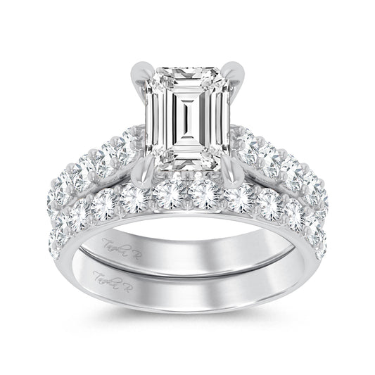 14K 5.00CT Certified Lab Grown Diamond Bridal Ring - Solomon Jewelers