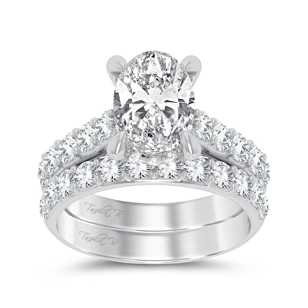 14K 5.00CT Certified Lab Grown Diamond Bridal Ring - Solomon Jewelers