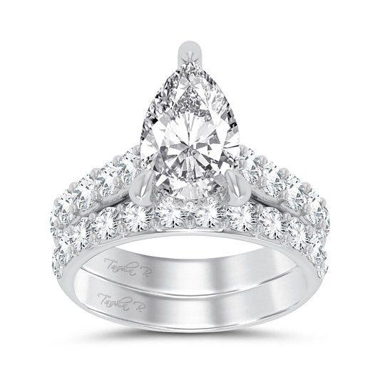 14K 5.00CT Certified Lab Grown Diamond Bridal Ring - Solomon Jewelers