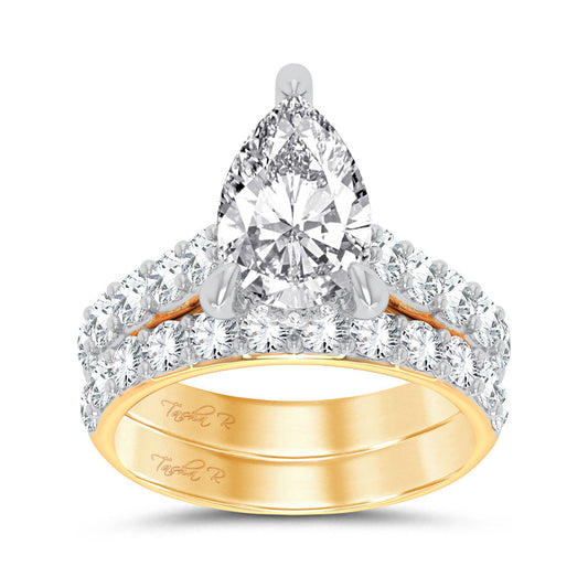 14K 5.00CT Certified Lab Grown Diamond Bridal Ring - Solomon Jewelers