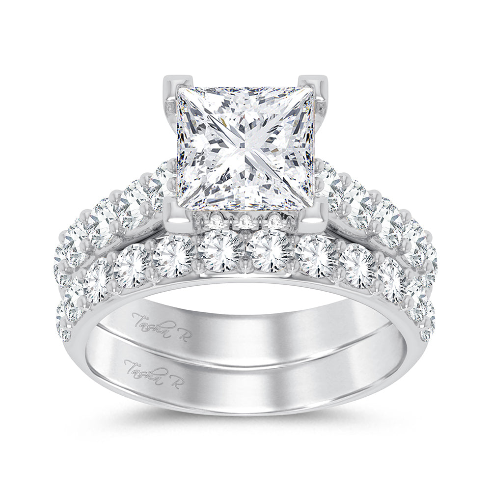 14K 5.00CT Certified Lab Grown Diamond Bridal Ring - Solomon Jewelers