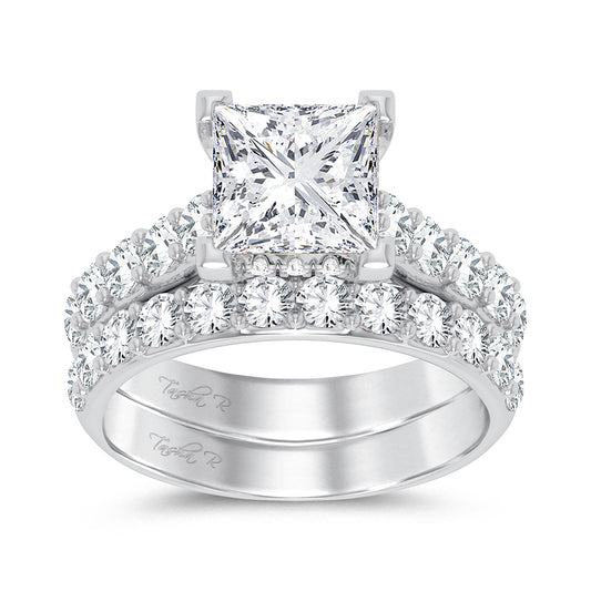 14K 5.00CT Certified Lab Grown Diamond Bridal Ring - Solomon Jewelers