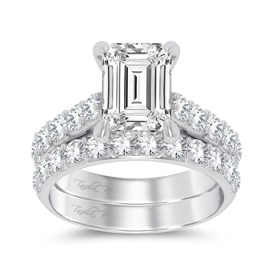 14K 5.00CT Certified Lab Grown Diamond Bridal Ring - Solomon Jewelers