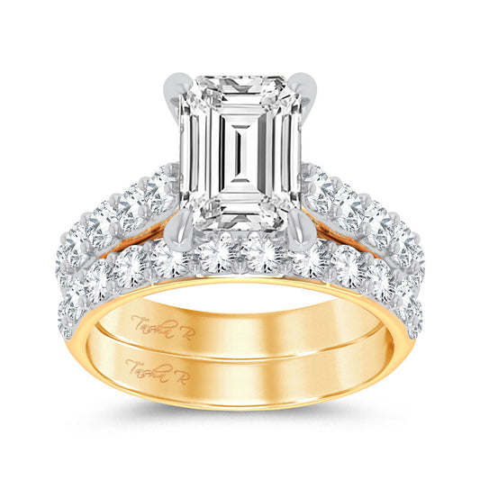 14K 5.00CT Certified Lab Grown Diamond Bridal Ring - Solomon Jewelers